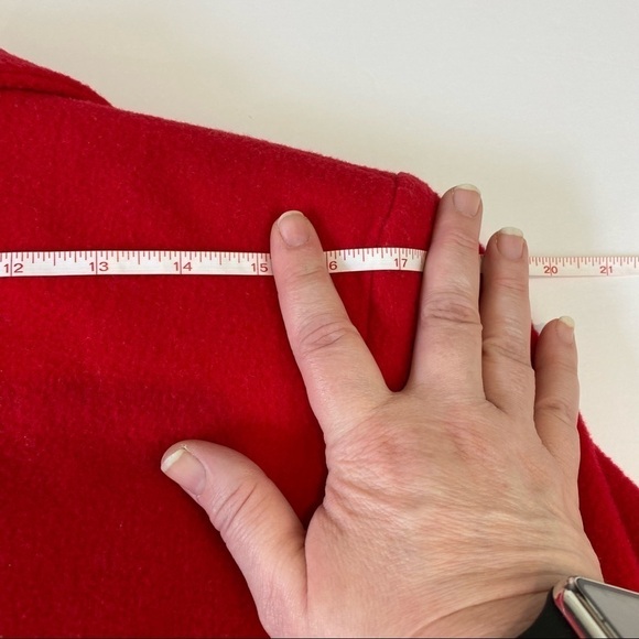 Giorgio Saint Angelo Vintage Red Oversized Blazer 8 Wool Single Breasted Pockets - Picture 5 of 8